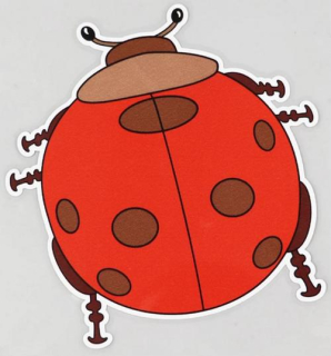 Samolepka (na auto, notebook) beruška (14)