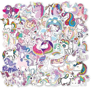 Set 50 samolepek jednorožec (2)
