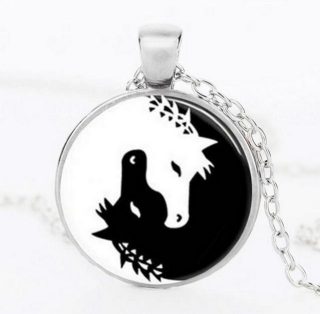 Řetízek Yin yang (25) - koně - st