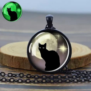 Řetízek kočka - svítí ve tmě (8)