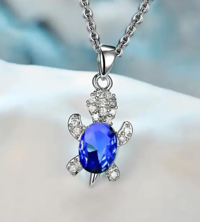 Řetízek želva - modrá (2)