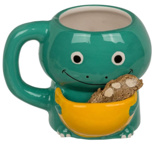 Hrnek dinosaurus s přihrádkou na sušenky