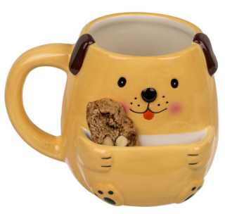 Hrnek pejsek s přihrádkou na sušenky