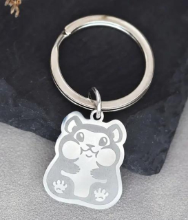 Klíčenka křeček - ocelová