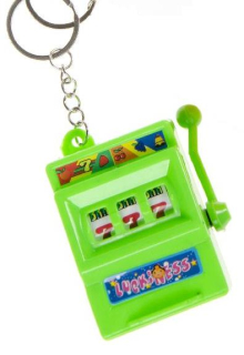 Klíčenka herní automat - zelená