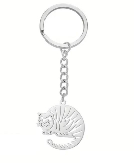 Klíčenka kočka (ocelová) 14