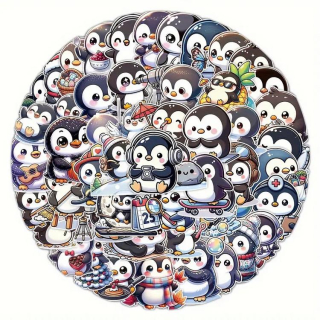 Set 50 samolepek tučňák (2)