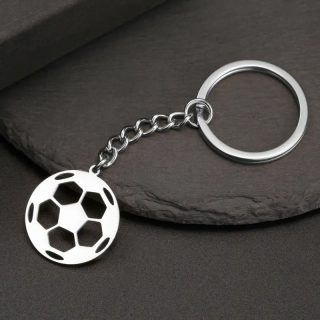 Klíčenka fotbalový míč - ocelová