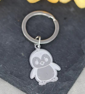 Klíčenka tučňák (ocelová) 2