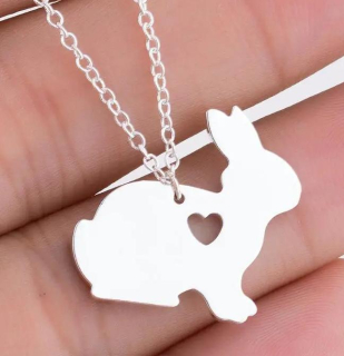 Řetízek králík - zajíc (ocelový)