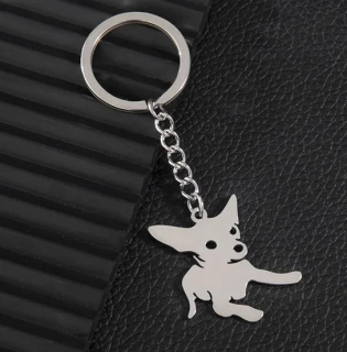 Klíčenka pes - čivava (ocelová)