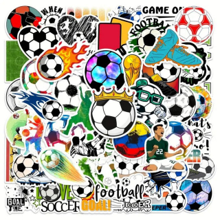 Set 51 samolepek fotbal