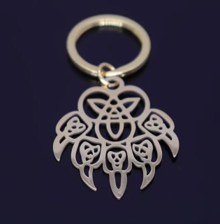 Klíčenka medvědí tlapa (ocelová)