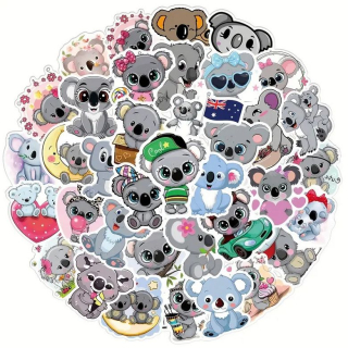 Set 50 samolepek koala (2)