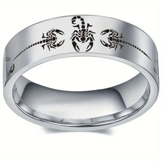 Prstýnek škorpion - štír (ocel) 3