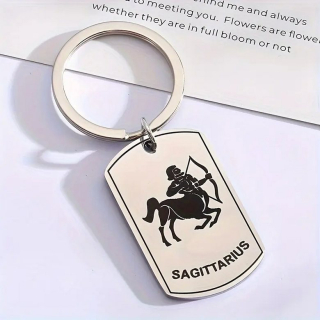 Klíčenka znamení zvěrokruhu - střelec - ocelová