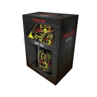 Set Cobra Kai - Hrnek, klíčenka a podtácek