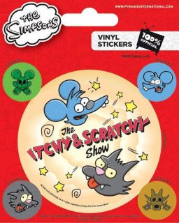 Samolepka Simpsonovi - Itchy a Scratchy