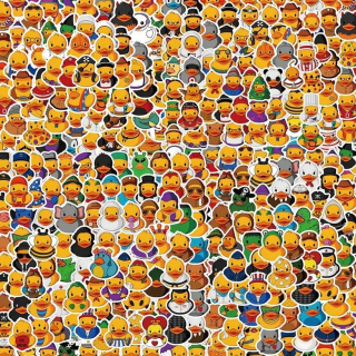 Set 200 samolepek kačenka 