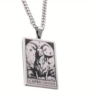 Řetízek znamení - kozoroh - ocel (4)
