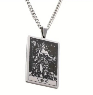 Řetízek znamení - panna - ocel (4)