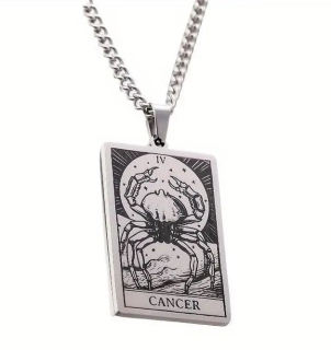 Řetízek znamení - rak - ocel (4)