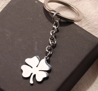 Klíčenka čtyřlístek (ocelová) 7