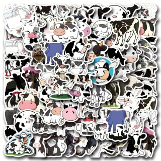 Set 70 samolepek kráva