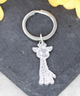 Klíčenka žirafa (ocelová)