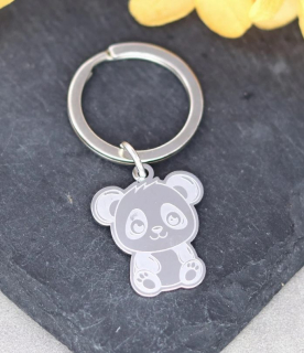 Klíčenka panda (ocelová) 2