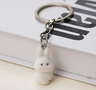 Klíčenka králík - zajíc (bílá) 13