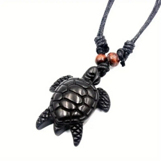 Řetízek želva - černá (5)