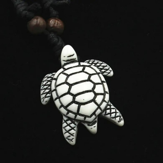 Řetízek želva - bílá (5)