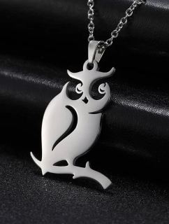 Řetízek sova (ocelový) 7