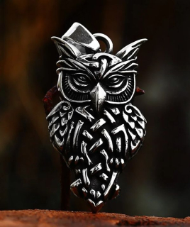 Řetízek sova (ocelový) 8