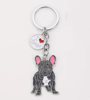 Klíčenka pes - francouzský buldoček (4)