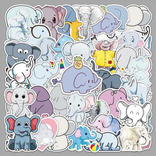 Samolepky slon - 50 ks (3)