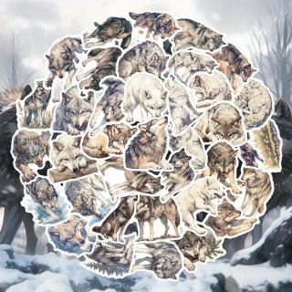 Set 54 samolepek vlk (2)