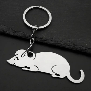 Klíčenka myš (ocelová)