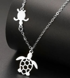 Řetízek želva - želvy (ocelový)