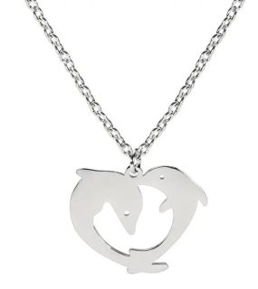 Řetízek delfínci (ocelový)