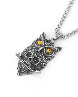 Řetízek sova (ocelový) 9