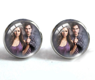 Náušnice Upíří deníky (The Vampire Diaries) - Elena Gilbert a Damon Salvatore