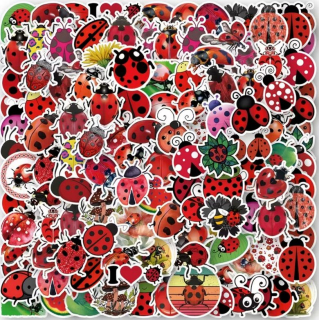 Set 60 samolepek beruška