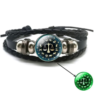 Náramek znamení - váhy - svítí ve tmě (4)