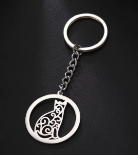 Klíčenka kočka (ocelová) 26