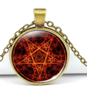 Řetízek Supernatural (Lovci duchů) - pentagram (45) 
