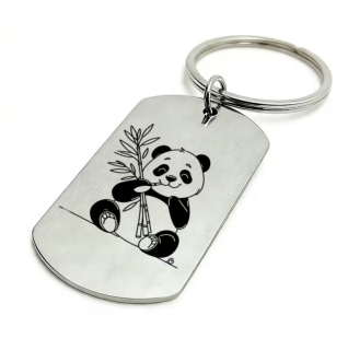Klíčenka panda (ocelová) 4