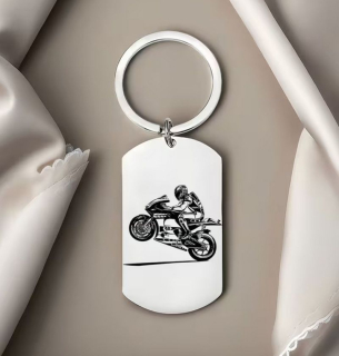 Klíčenka motorka - ocel (2)