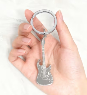 Klíčenka kytara (ocel) 3